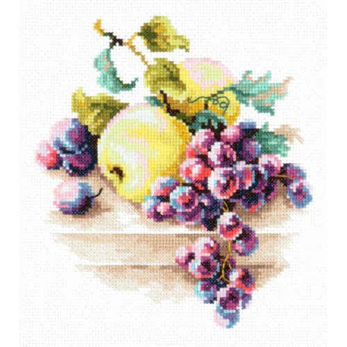 Виноград и яблоки. Набор для вышивания.