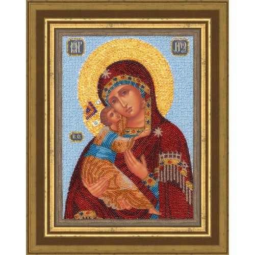 Образ Божией Матери Владимирская. Набор для вышивания бисером