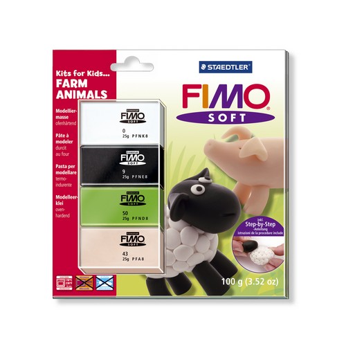 Ферма. Набор для детей из глины FIMO Soft.